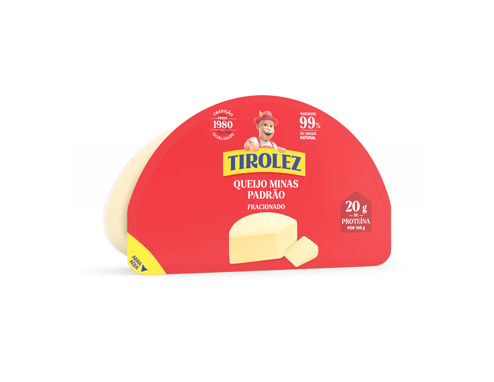 QUEIJO MINAS PADRÃO TIROLEZ 500 G (CX 16 PÇ)